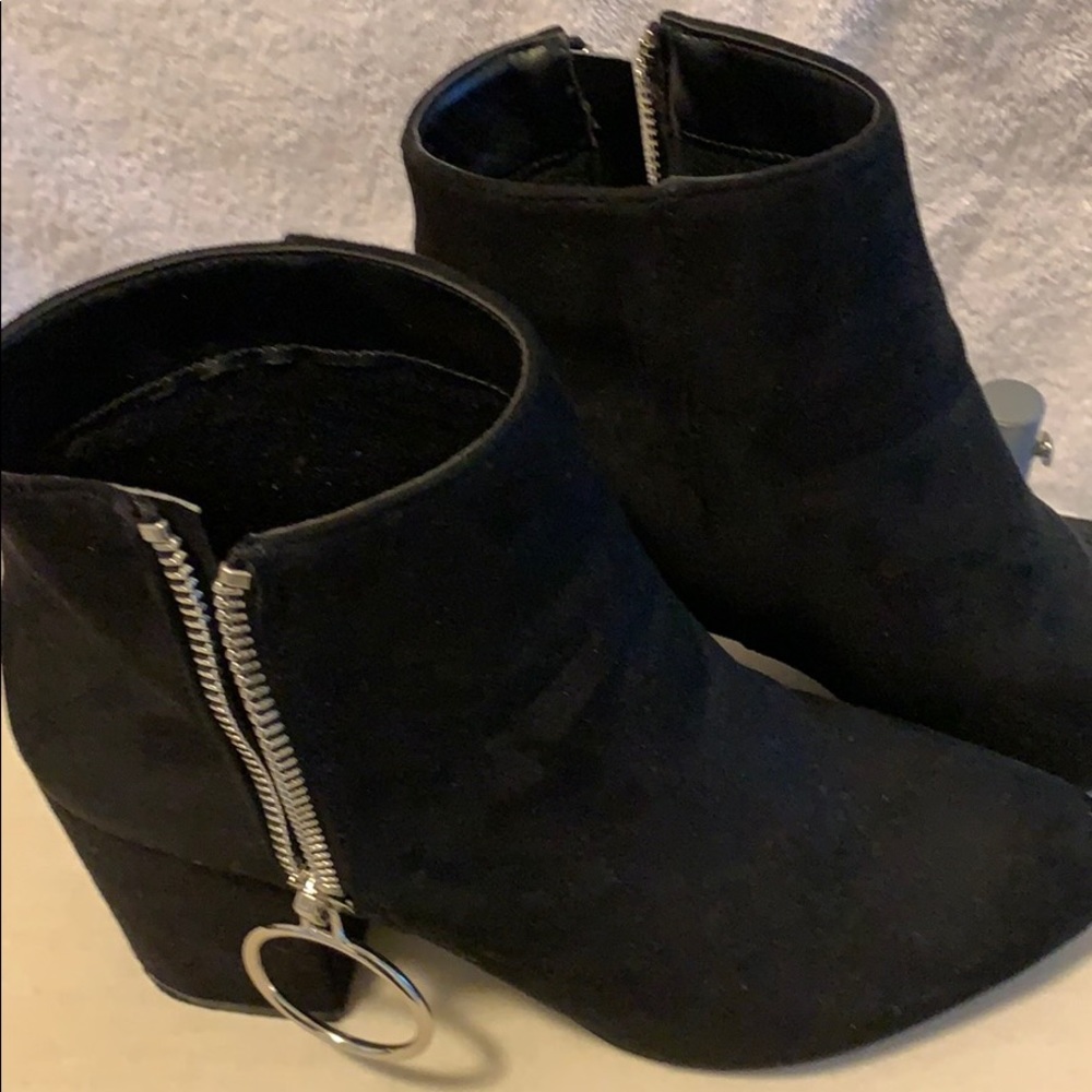 Black ankle boots